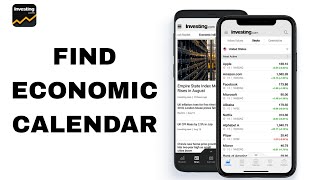 How To Find Economic Calendar On Investingcom App [upl. by Acima]