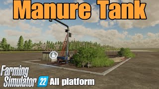 Manure Tank  FS22 mod for all platforms [upl. by Gnehp190]