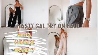 TRY ON HAUL  NASTY GAL TRY ON HAUL  TRANSITIONAL PIECES OCCASIONWEAR  AUTUMN WINTER Emily Wilson [upl. by Onibag]