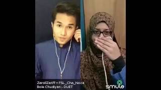 Bole ChudiyanFilm Kabhi Kushi Kabhi Gham  Zaroll Zariff amp Hidayah Halim Smule Malaysia [upl. by Naugal]