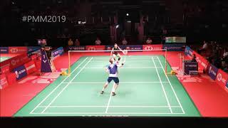 Chen Long Vs Viktor Axelsen Nice Angle MS SF Perodua Malaysia Masters 2019 [upl. by Ellenwahs132]