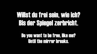 Oomph  Bis der Spiegel Zerbricht Lyric Video With English Translation [upl. by Margeaux]