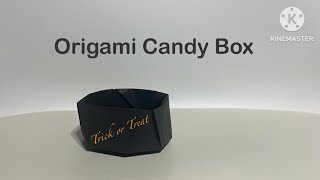 Halloween Origami Candy Box [upl. by Lleuqram619]