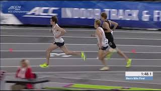 ACC INDOOR TF  MILE FINAL [upl. by Rico]