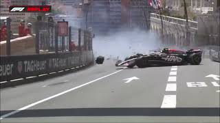 Massive F1 Monaco Crash Race Start  Formula 1 Monaco Grand Prix [upl. by Jameson]