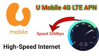 Setting APN U Mobile 4G High Speed Internet [upl. by Ymmik658]