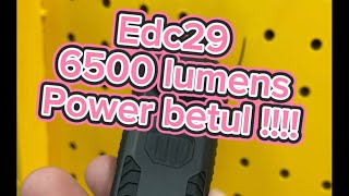 Nitecore Edc29 6500lumens kecil dan padu kali ini Jom like and follow kita [upl. by Rebekah]