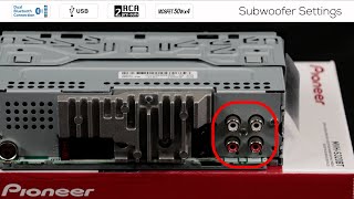 How To  Subwoofer Controls  Pioneer 2 RCA Audio Receivers 2020 [upl. by Nyledam999]