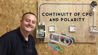 Continuity of CPC and Polarity of our 1 Way Lighting Circuit R1  R2 Measured in Ohms [upl. by Avlis]