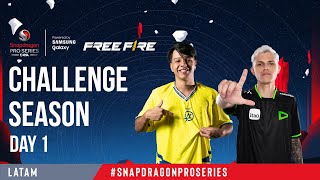 LATAM FREE FIRE  Snapdragon Mobile Challenge Dia 1 [upl. by Staley819]