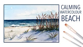 Watercolor Beach The Ultimate Relaxation Escape [upl. by Laundes]