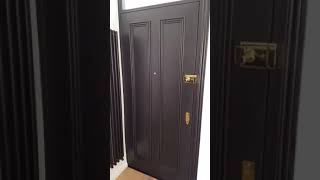 Our Soundproof Front Doors Open vs Closed — Treated Acoustic Door [upl. by Ferrick]