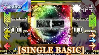 【DDR A 2018】 MAX 360 SINGLE BASIC 譜面確認＋クラップ [upl. by Namie]