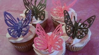 Mothers Day Pink Butterfly Chocolate Covered Strawberries Step By Step Tutorial [upl. by Anoo]