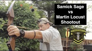 Samick Sage vs Martin Locust Archery Shootout [upl. by Ayanat]