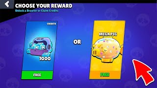 WOOW🔥 NEW RECORD LEGENDARY MEGA PIG GIFTS😱🎁 😲BRAWL STARS UPDATE [upl. by Assirod49]