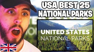 Brit Reacts to 25 Best National Parks in the USA Part 1 [upl. by Aillemac318]