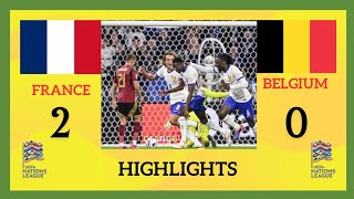 Highlights France vs Belgium  2  0   UEFA Nations League [upl. by Barcroft]