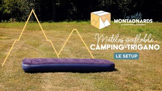 Gonfler matelas gonflable de camping Trigano avec pompe intégré  Les petits Montagnards [upl. by Iznekcam]