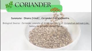 Study of morphology microscopy and powder characteristics of coriander seeds [upl. by Fallon804]