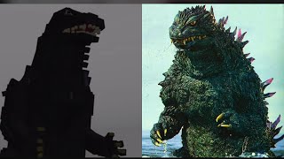 ALL MILLENNIUM GODZILLA MOVIES PORTRAYED BY MINECRAFT [upl. by Henrion]