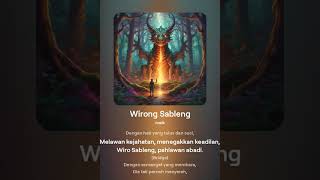 WIRO SABLENG VERSI ROCK Official Lyric Video [upl. by Britni822]