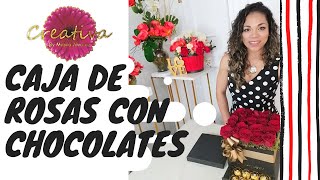 🌹Como Hacer Una Caja con Rosas y Chocolates 🌹Super Fácil Y Rápido 🌟 Tutorial DIYHazlo Tú Mismo [upl. by Chiou]