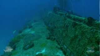 I169 Submarine Truk Lagoon Dive this Japanese WWII submarine with Blue Lagoon Dive Shop [upl. by Neelak]