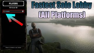 Red Dead Online  Best Solo Lobby Method No MTU change required [upl. by Eirallih]