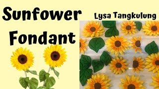 SUNFLOWER FONDANT [upl. by Tomi]