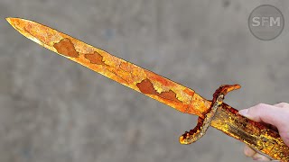 Restoration Old Very Rusted Dagger [upl. by Kilroy]