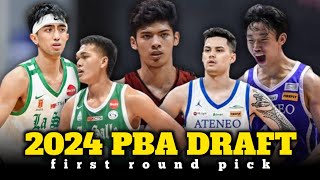 PBA DRAFT 2024 RESULT  FIRST ROUND PICK [upl. by Laise]