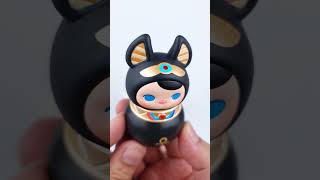 Pop Mart  Pucky  RolyPolyKitty  BLACK CAT popmart pucky blindboxunboxing [upl. by Stephania]