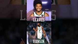 Giannis Leaves Jalen Brown Hangin NBA [upl. by Garratt]