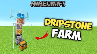 Minecraft 121 Easy Automatic Dripstone Farm Tutorial [upl. by Ilyah]