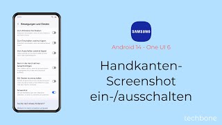 HandkantenScreenshotGeste einschalten oder ausschalten  Samsung Android 14  One UI 6 [upl. by Veronika]