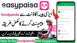 How To Pay Foodpanda Rider id  Easypaisa Se Food panda Rider id Me Payment Kaise Jama Kare 2022 [upl. by Maxma]