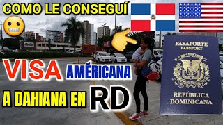 COMO le CONSEGUÍ la VISA AMERICANA a DAHIANA en RD cuales preguntas le hicieron en el consulado [upl. by Hgierb]