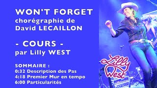 COURS WONT FORGET de David LECAILLON enseignée par Lilly WEST [upl. by Branch946]