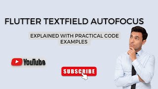 Flutter Textfield Autofocus  Flutter Tutorial  Flutter For Beginners [upl. by Curr224]