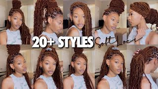 UPDATED HOW TO STYLE SOFT LOCS IN 20 WAYS EASY [upl. by Barton552]