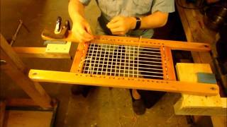 Wood Canvas Canoe Restoration EPISODE7  Recane weave the canoe seats [upl. by Inoue]