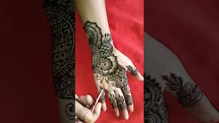 Beautiful front hand mehndi design  mehndi shorts  mehandi  mehndi youtube shorts  shorts [upl. by Corbie]