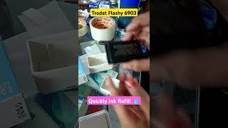 how to Refill trodat flashy 6903 trodat inkrefill viral shorts [upl. by Lajes]