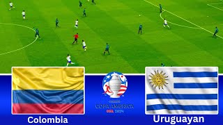 Uruguay vs Colombia Highlight  Copa American 2024 copaamerica2024 [upl. by Abagael]