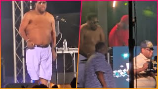 Shocking footage shows the moment Fatman Scoop collapses on stage in front of crowd before [upl. by Guimond]