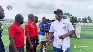 A moment of pleasantry between District Officials and players  FA Cup Finals [upl. by Chrotoem]