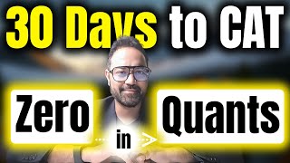 30 Days To CAT  Quants Strategy  Non Engineers Can Crack CAT [upl. by Haimorej]