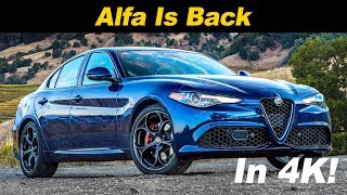 2018 Alfa Romeo Giulia Review and Road Test In 4K UHD [upl. by Kosey]