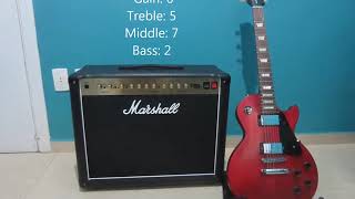 Marshall DSL 40C Demo with Backing Tracks [upl. by Oirelav]